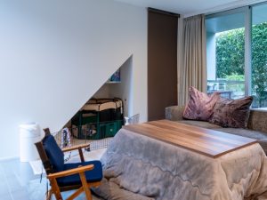 前住居の階段下のワンコスペース