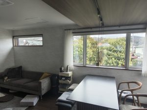 リビングとダイニングの窓